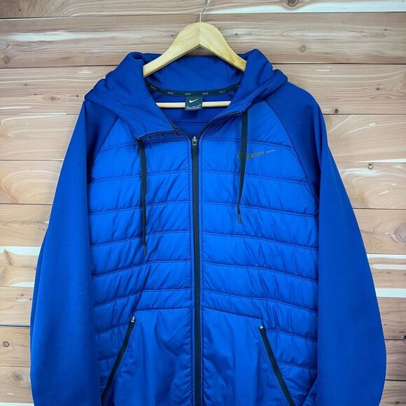 NIKE Therma Winterzed Full-zip Hoodie Mens Blue size XXL AO1440 478 - Picture 9 of 15